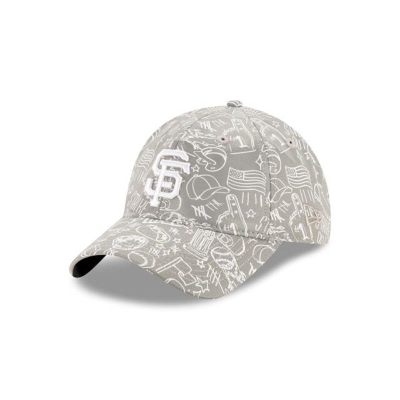San Francisco Giants Gorra | New Era MLB Reflective 9twenty Adjustable Cap Mexico - Grises